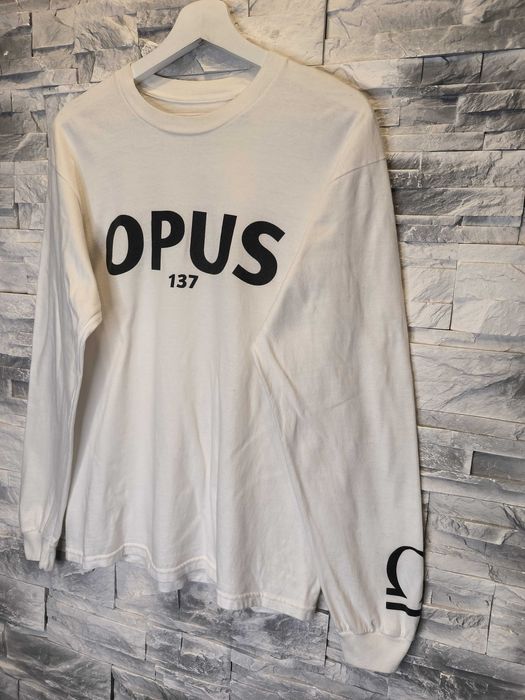Koszulka Długi Rękaw Opus Biała Logo