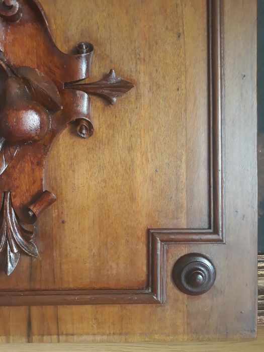 Painel de porta Antigo Entalhado à mão
