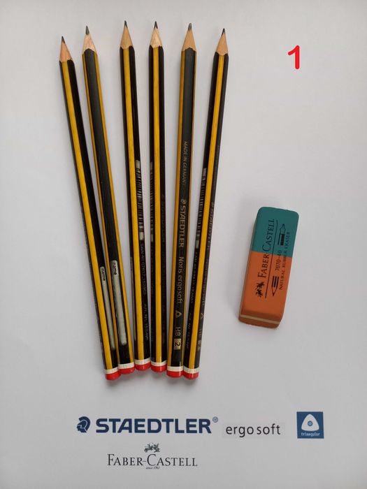 Stadtler Noris ERGOSOFT HB2 / Borracha Faber-Castell