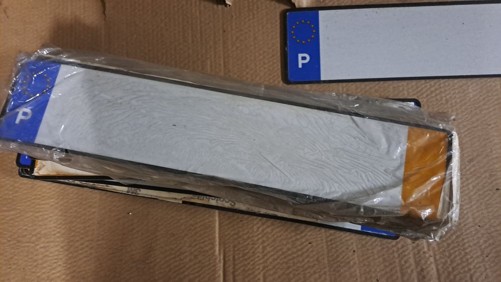 Lote chapas matricula para gravação