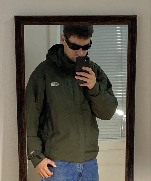 (M,XL) THE NORTH FACE хаки курточка на мембране весенняя осенняя