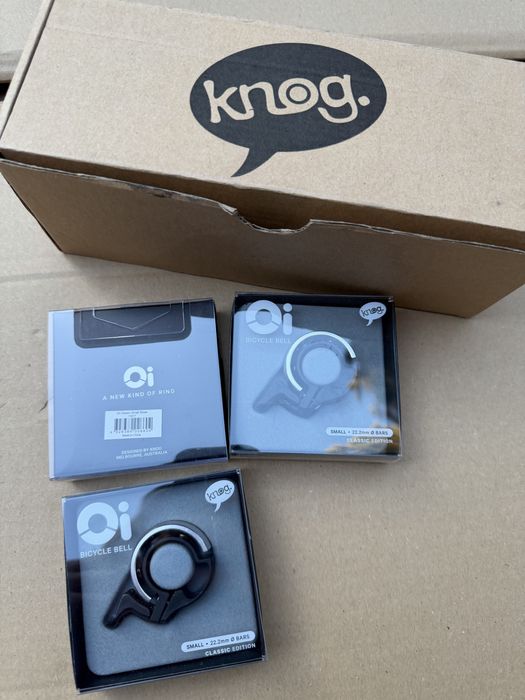 Dzwonek rowerowy KNOG Oi Classic Silver / srebrny