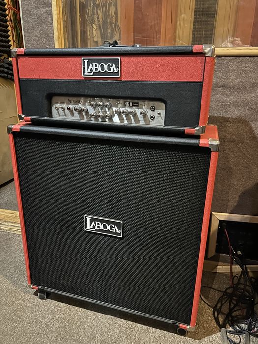 Laboga Alligator MKII + kolumna Laboga 412B- czerwony tolex