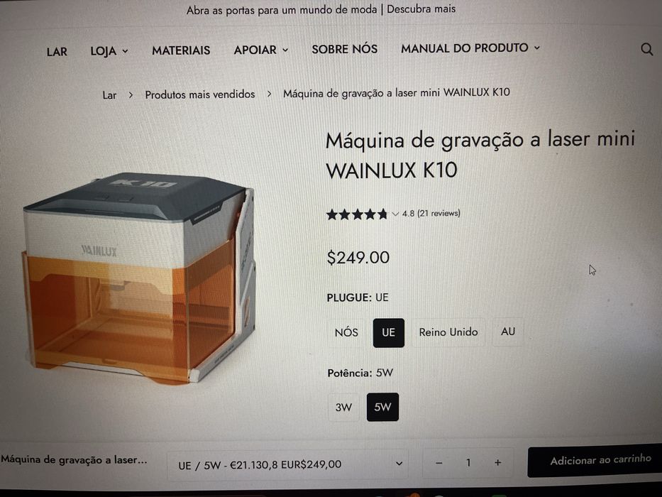 Maquina laser mini
