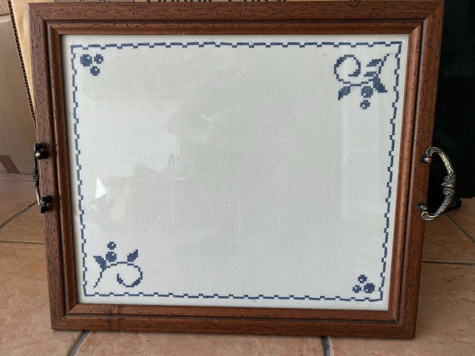 Tabuleiros com bordado