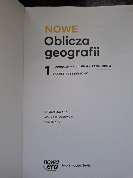 Podrecznik do Geografii rozszerzonej do I klasy