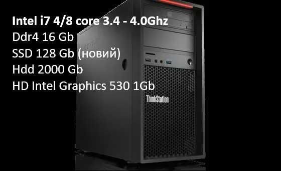 Продам ПК Lenovo TinkStation p310Іntel і7 6700 Ddr4 16gb Ssd128/Hdd2Tb
