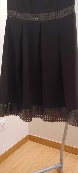 Vestido midi Dioxide preto