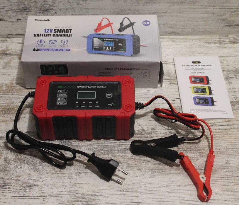 Умное зарядное устройство для аккумулятора 12V 6А
