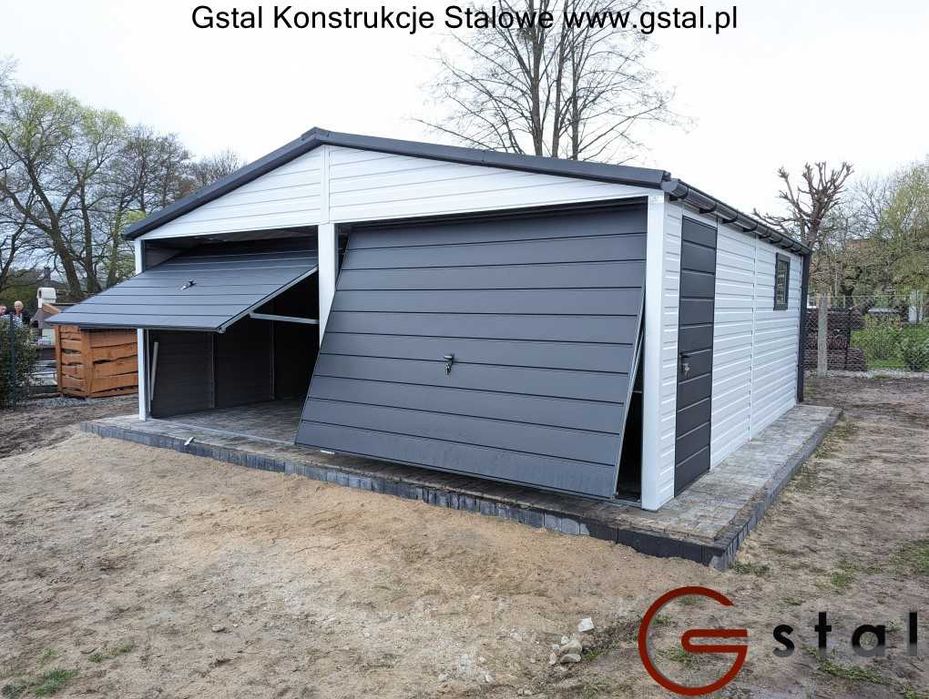 garaż blaszany 6x6 profile zamknięte ocynk blaszak gstal.pl