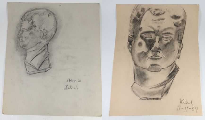 10 Desenhos Grandes provas para esculturas 1960s (Cabral ?)