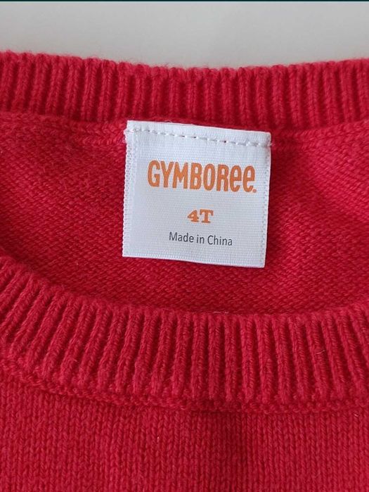 Новорічна сукня платье парчовое красное 4 - 5 лет в клетку шотландка