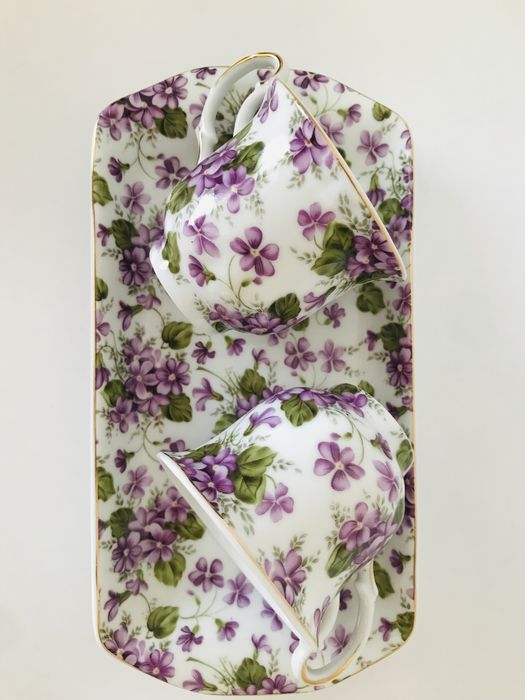 Кавова/чайна пара з тацею LG elleGI Fine Porcelain