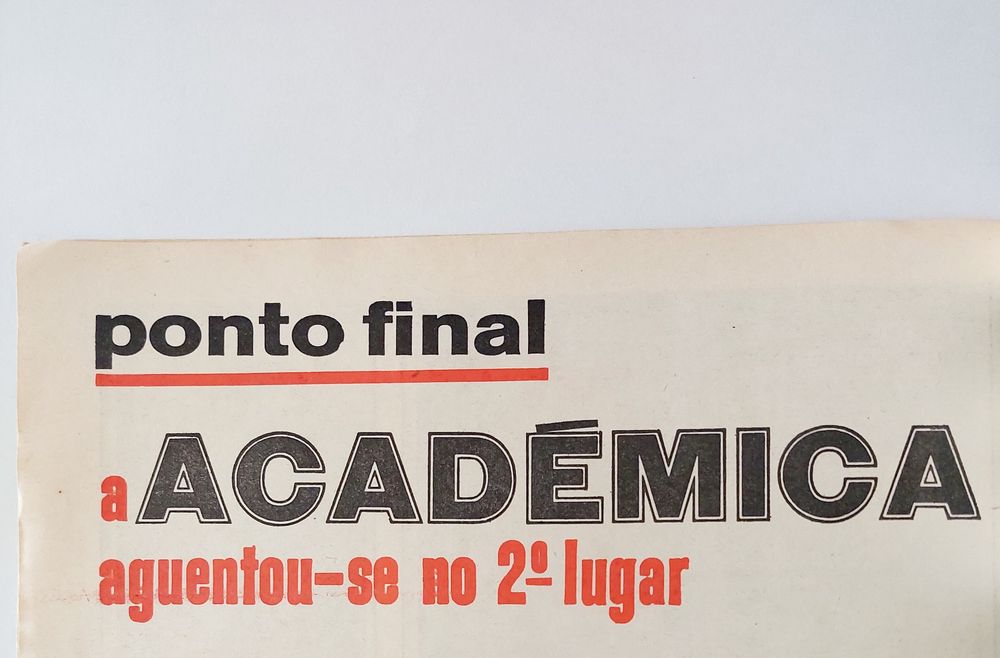 Académica - Vice-campeã 1966/67