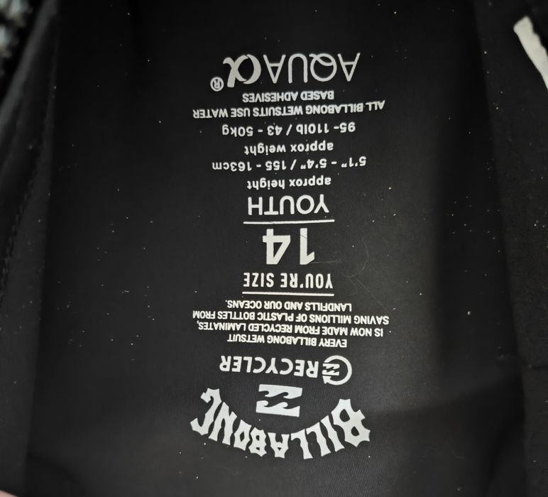 Fato surf neoprene Billabong rapaz