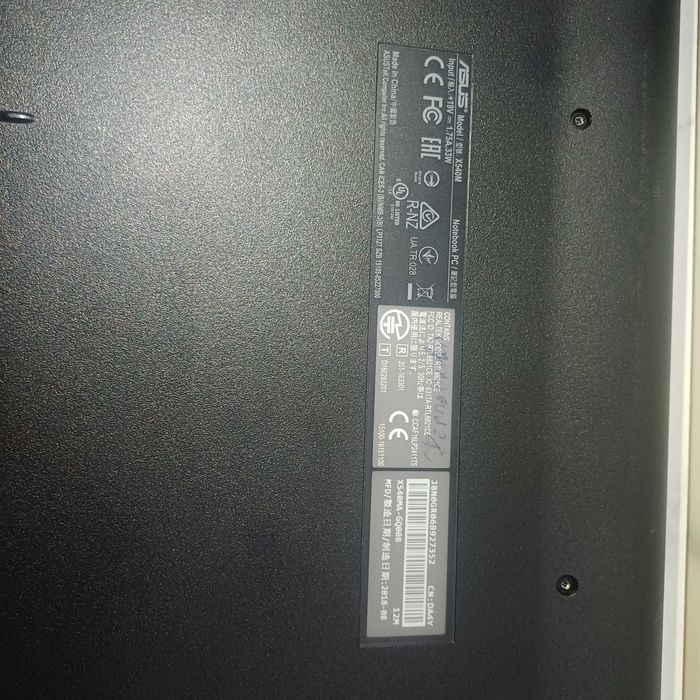 Ноутбук asus x540m ssd 240