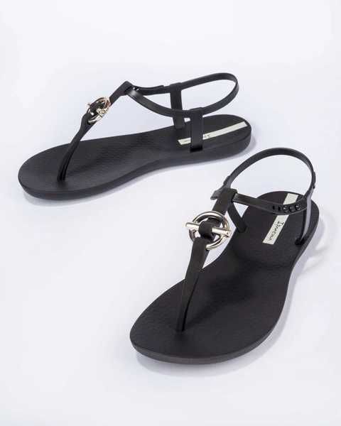 Ipanema Sandal Class japonki damskie modne czarne ze złotym r. 37-42