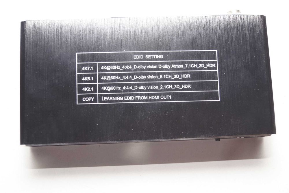 2015 Rozdzielacz HDMI ezcoo EZ-SP22H2EARCO 4K 60Hz 2x2 HDMI Splitter
