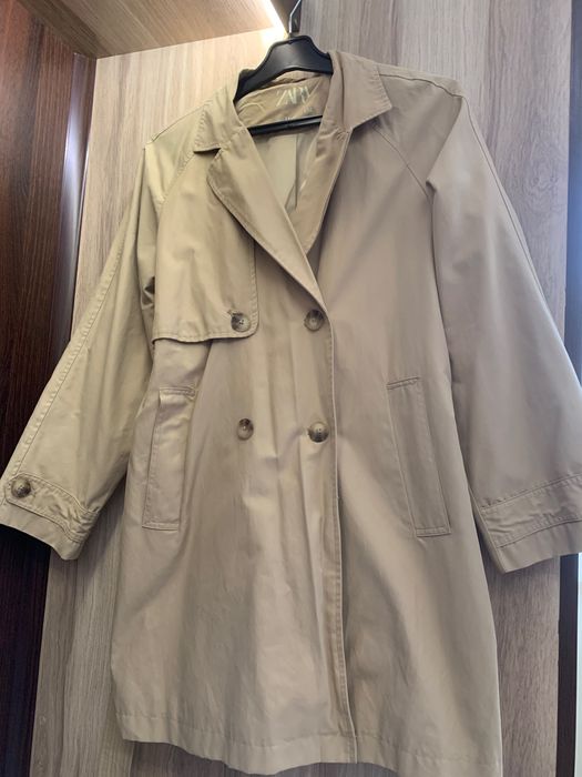 Бежевий підлітковий тренч ZARA