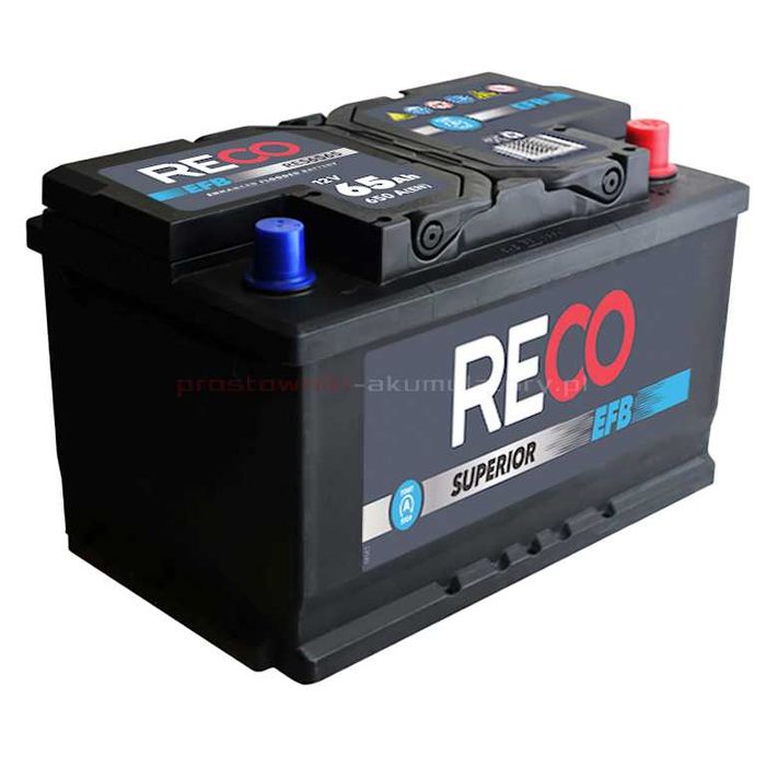Akumulator RECO 65Ah 650A EFB Cmentarna 11/2