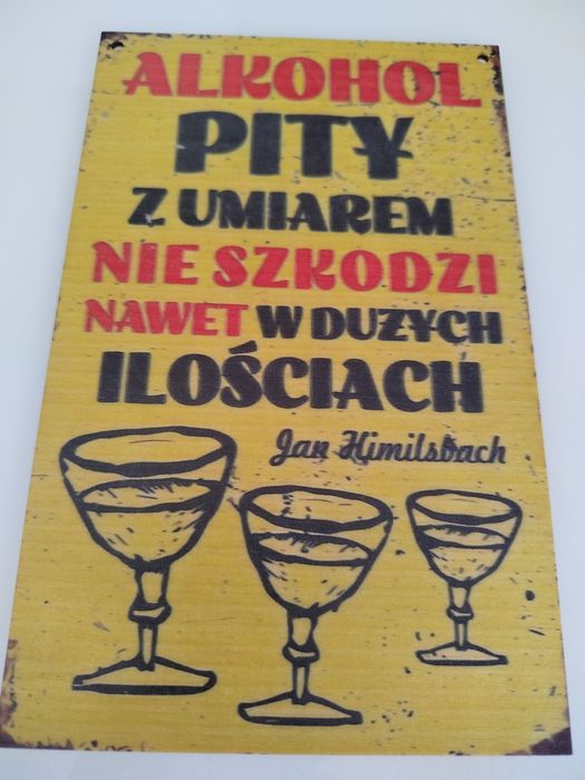 Tabliczki drewniane retro