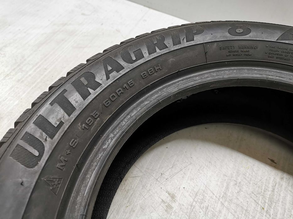 1x Goodyear Ultragrip 8 195/60r15 88H N1317