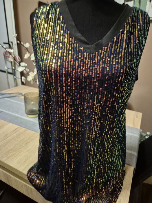 Bluzka imprezowa cekinowa  xl