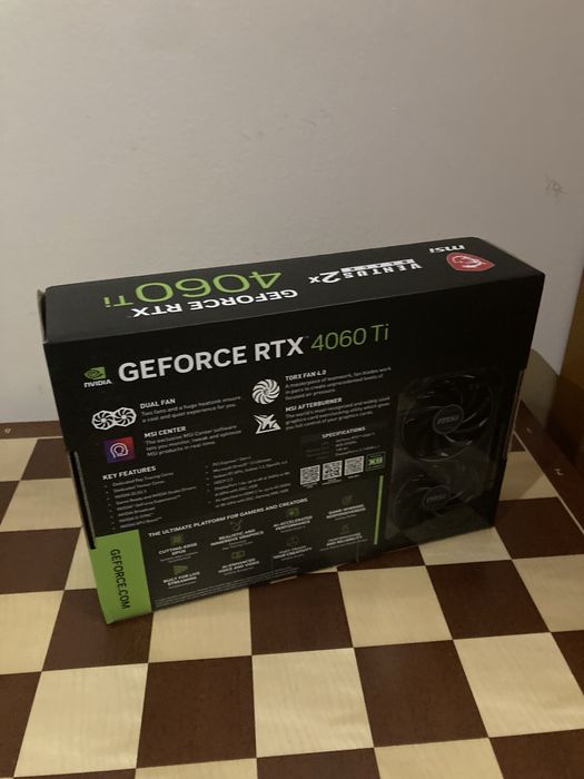 MSI Graphics Card NVIDIA GeForce RTX 4060 Ti Ventus 2X 8G OC GDDR6 DLSS364586148354305121
