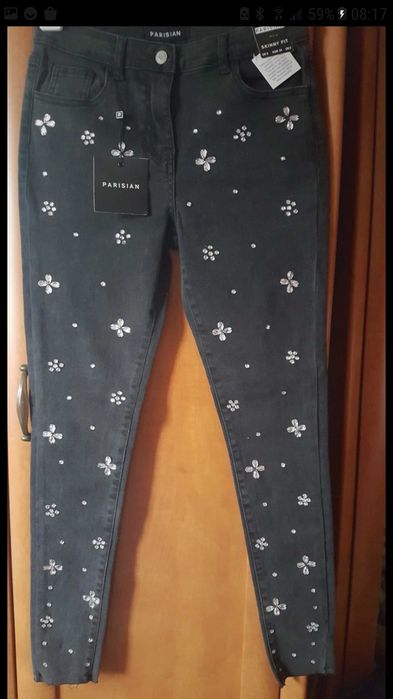 Spodnie damskie nowe jeans skinny Parisian rozmiar 34