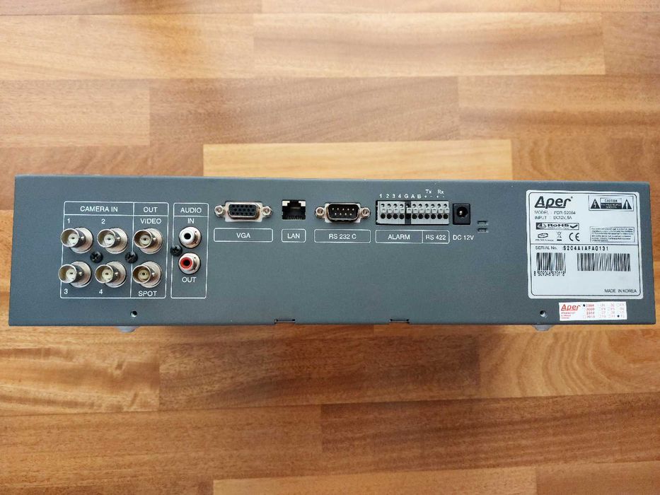 Rejestrator cyfrowy Aper PDR-S2004/DVD na 4 kamery