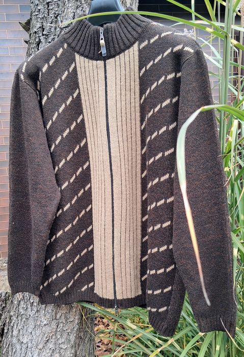 Sweter blezer kardigan na zamek z półgolfem