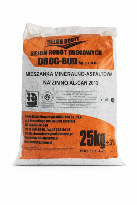 asfalt na zimno drogowy masa mitubiczna