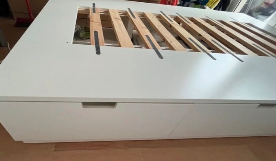 Cama de casal ikea Nordli 6 gavetas