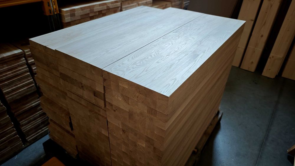 Stopnice dębowe | 4x30x100 cm | Schody dębowe | Producent