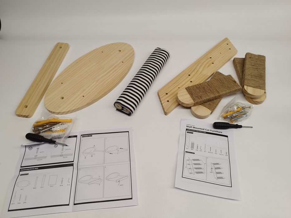 Legowisko hamak ścienny z drabinka dla kota