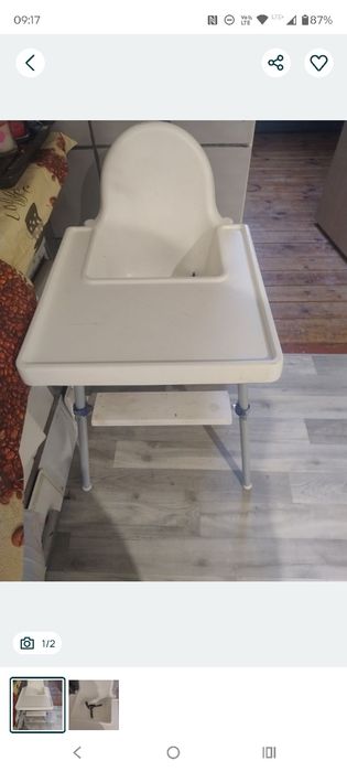 Krzesełko do karmienia Ikea