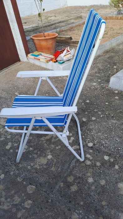 Cadeiras de praia com coxim
