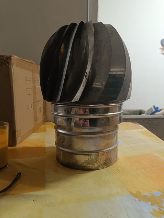 Girandola em inox H 400 D 200