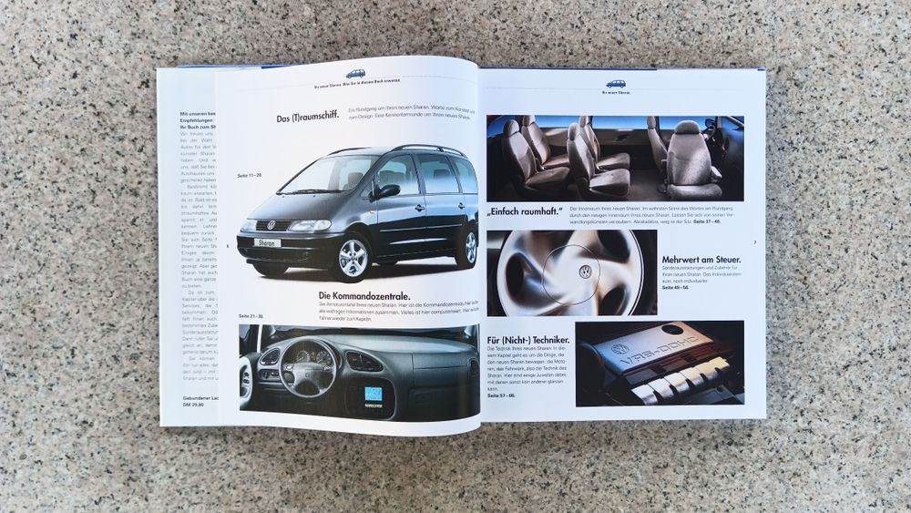 VW Volkswagen Sharan Ihr neuer Sharan Prospekt Książka