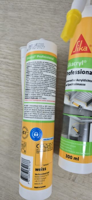 Sika Sikacryl Professional biały uszczelniacz akrylowy