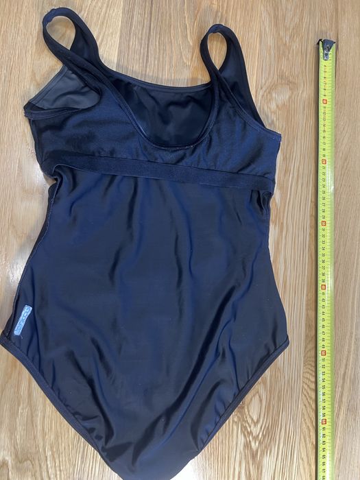 Strój kąpielowy nowy 38 jedno częściowy czarno szary