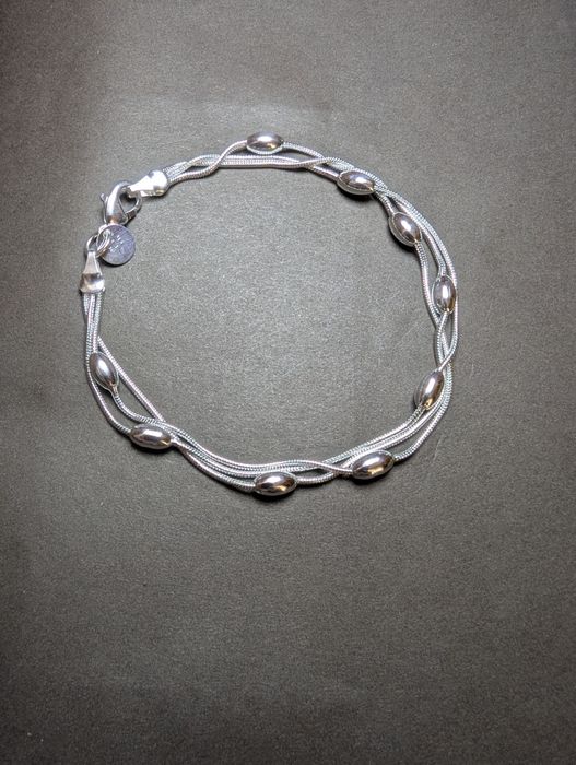 Набір срібло 925s ланцюжок браслет срібний набор серебро цепочка