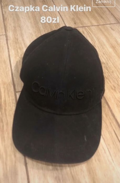 Czapka z daszkiem Calvin Klein czarna