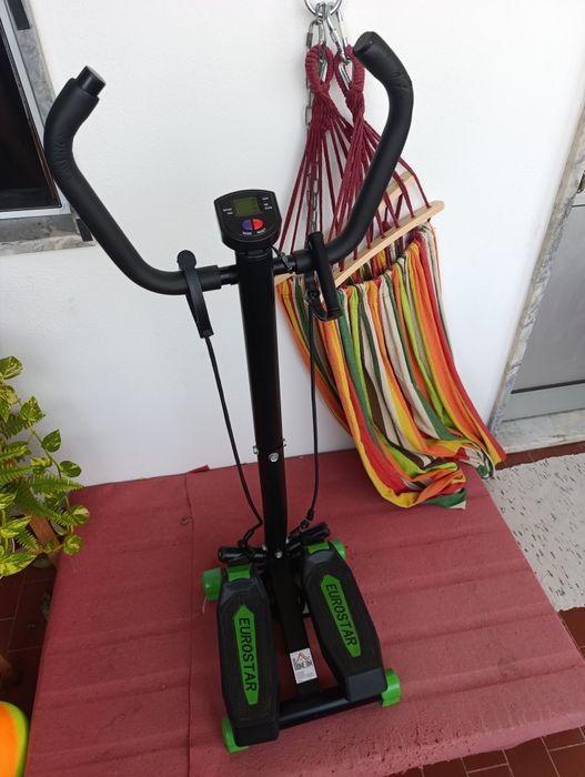 Mini Stepper com Guiador Eurostar / HOMCOM – Cardio em Casa (Como Novo)