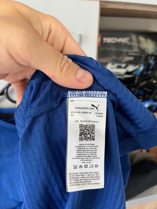 Koszulka męska sportowa granatowa do piłki nożnej Puma /L