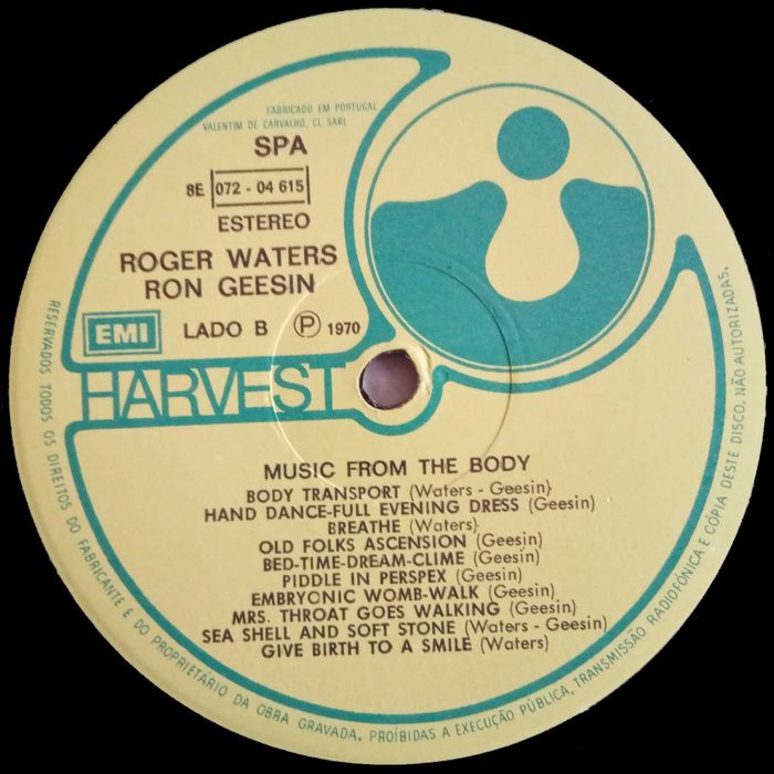 Roger Waters + Ron Geesin	- - - - -	Music From The Body	- - - - -	LP