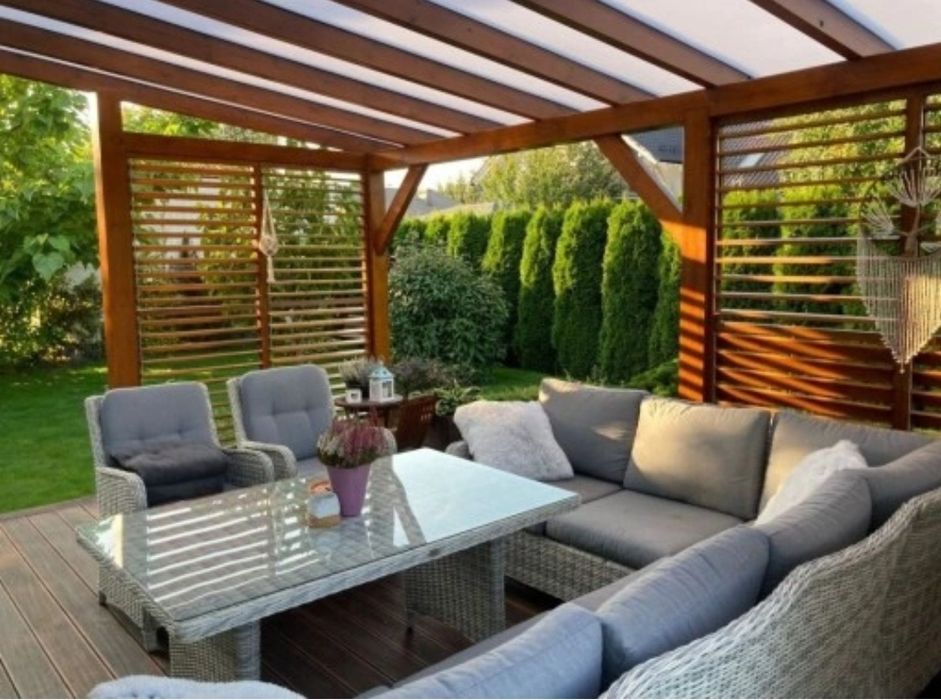 Tarasy drewniane / żaluzje ruchome drewniane