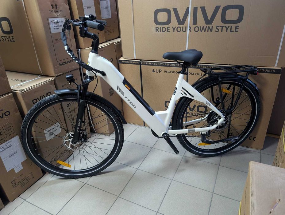 Rower elektryczny TTGO C3 biały