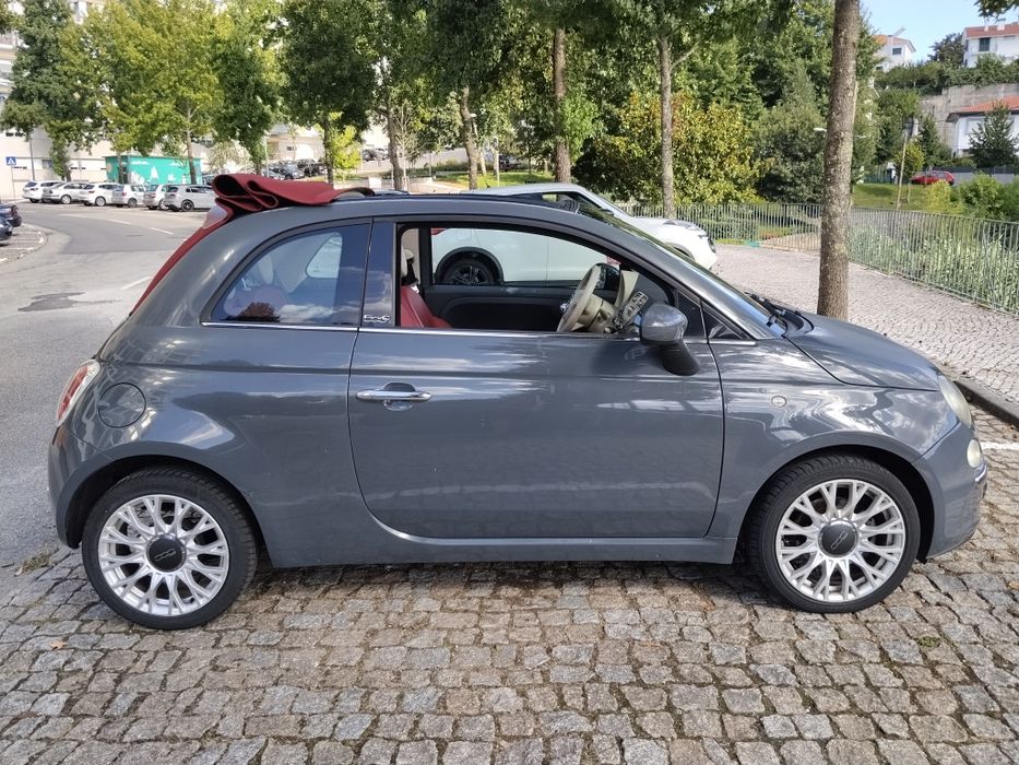 Fiat 500C 1.3 Multijet Lounge – Descapotável, Interior Pele Vermelha