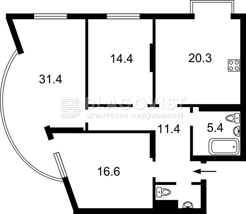 Продаж 3к 102м2 ЖК Podil Plaza Residence Шевченківський р-н